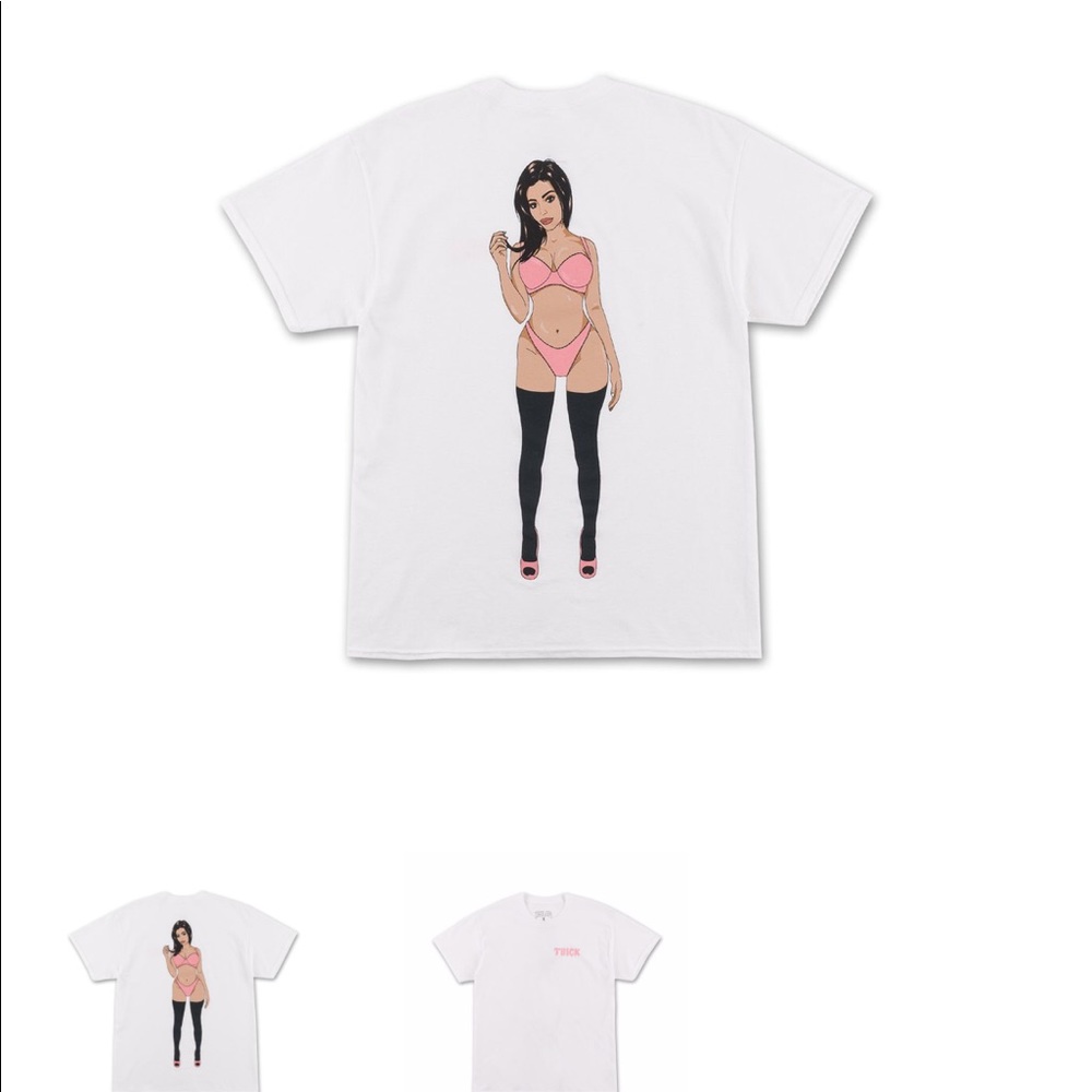 Thick pop art tee white Kylie Jenner shop real